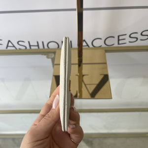 Portacarte Ysl blanc vintage hw oro