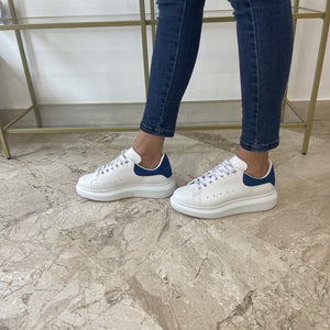 Sneaker Alexander McQueen white/paris blue 37