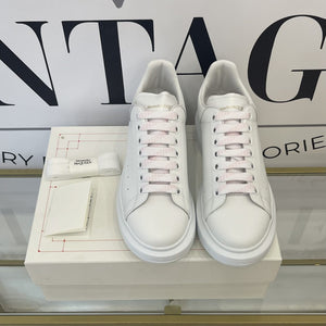 Sneaker Alexander McQueen white lacci bianco/rosa