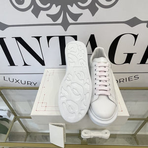 Sneaker Alexander McQueen white lacci bianco/rosa