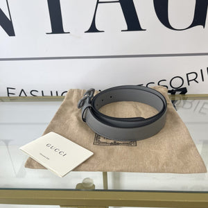 Cintura GG Marmont grey 3 cm Gucci