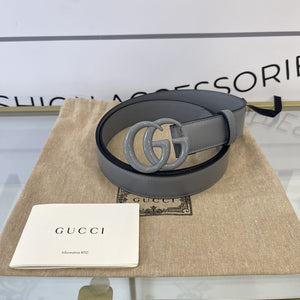 Cintura GG Marmont grey 3 cm Gucci