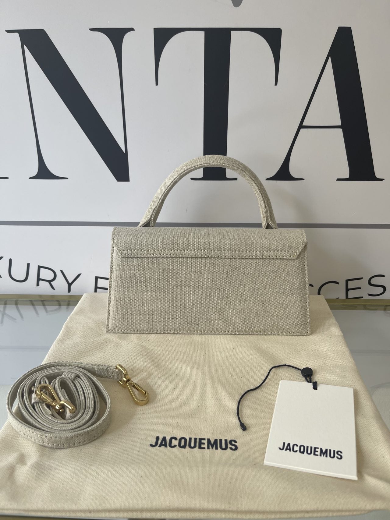 Jacquemus Le Chiquito Long light greige