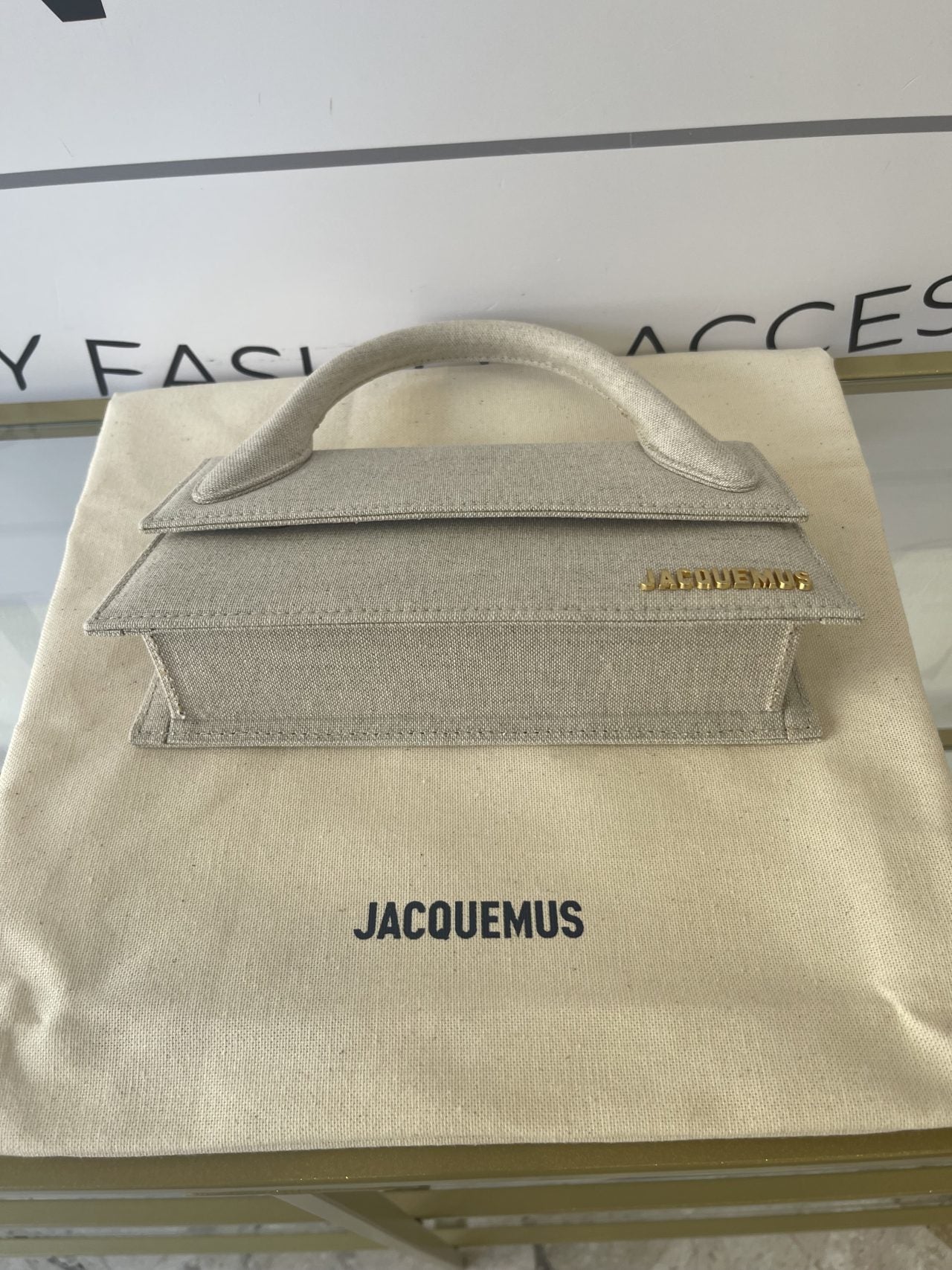 Jacquemus Le Chiquito Long light greige