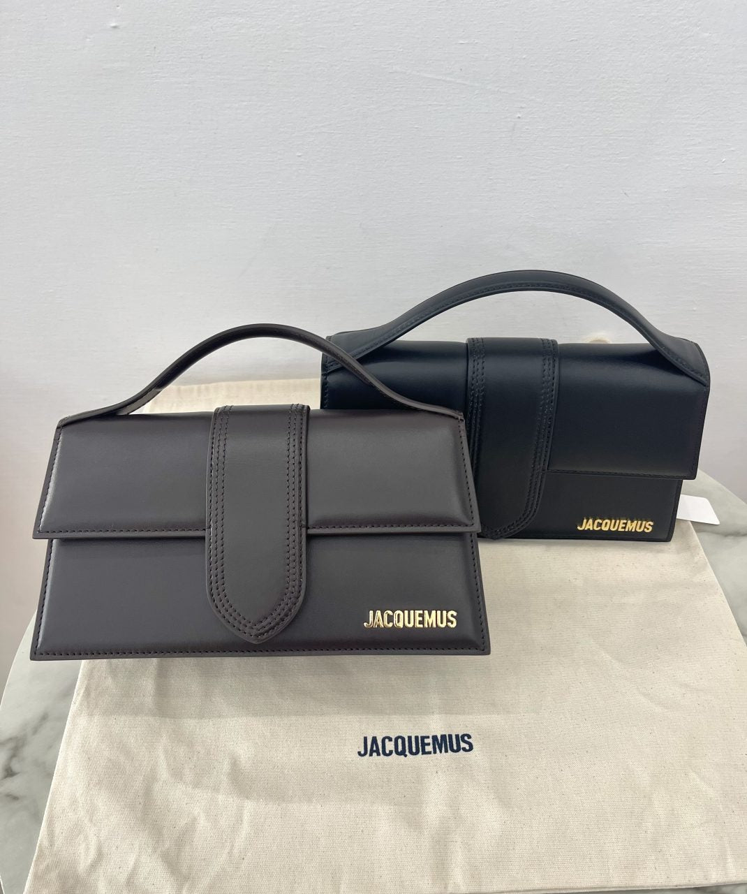 Jacquemus Le grand Bambino marrone scuro