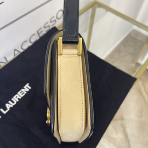 Borsa Solferino scamosciata trapuntata beige YSL