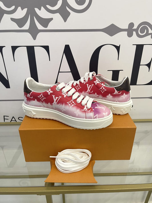 Sneaker Time Out Monogram red/pink Louis Vuitton